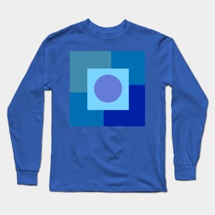 Abstract blue tones Long Sleeve T-Shirt